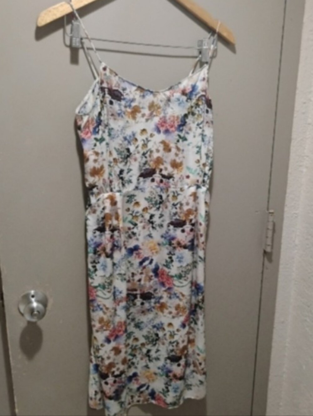 Zara Women's Romantic Floral Print Cami Slip Dress Sz M